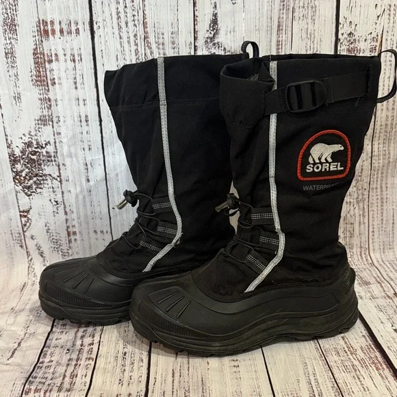 Sorel Black Waterproof Snow Boots - Picture 1 of 9